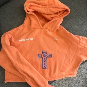 Darc Sport Orange Cropped Hoodie :)